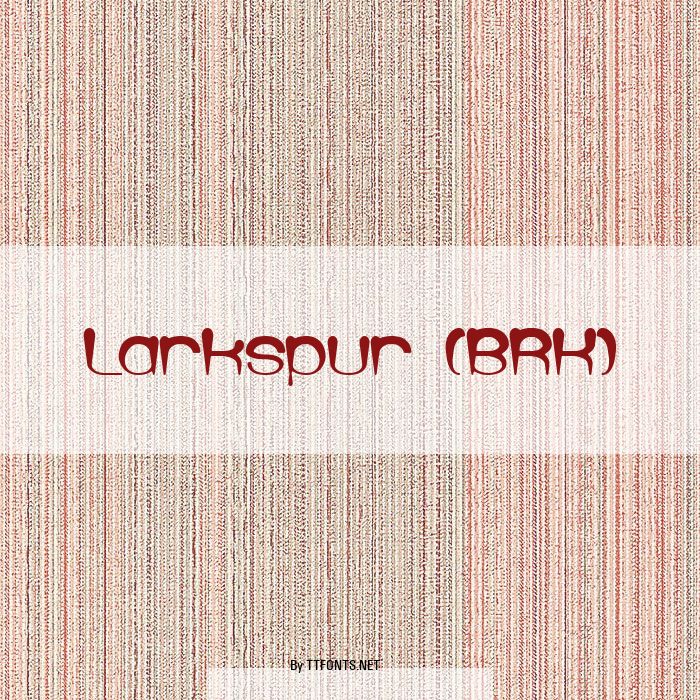 Larkspur (BRK) example